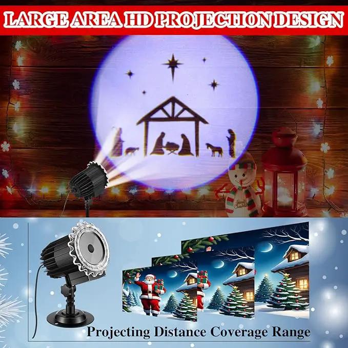 Tuanse Christmas Nativity Outdoor Projector Lights LED Flood Light Holiday with Stars for Xmas Party Garden Landscape Decoration by GreenHaven Gardens