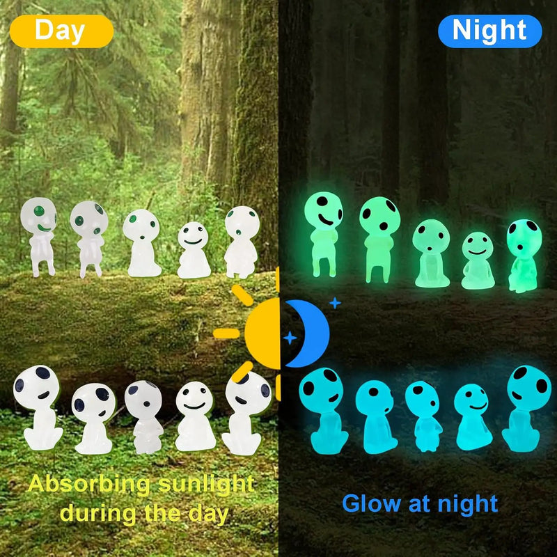 CCINEE 20Pcs Glow in Dark Tree Elves Fairy Luminous Ghost Micro Landscape Accessories Miniature Tree Elves Decoration for Garden Landscape Aquarium Dollhouse Potted Plants Decoration by GreenHaven Gardens