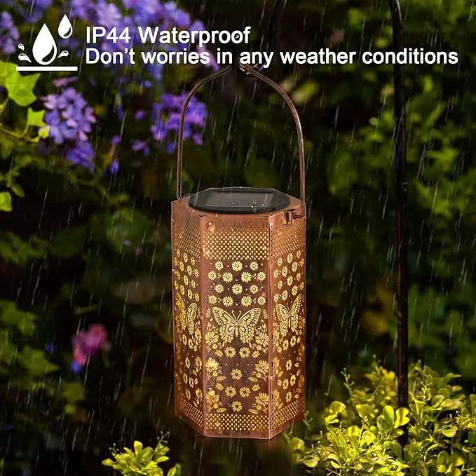 Butterfly Solar Lanterns Garden Decor - Birthday Gifts for Women Mom Grandma, Butterflies Solar Lantern Outdoor Waterproof Hanging Lights Outside for Yard, Patio, Lawn, Yard, Outdoor by GreenHaven Gardens