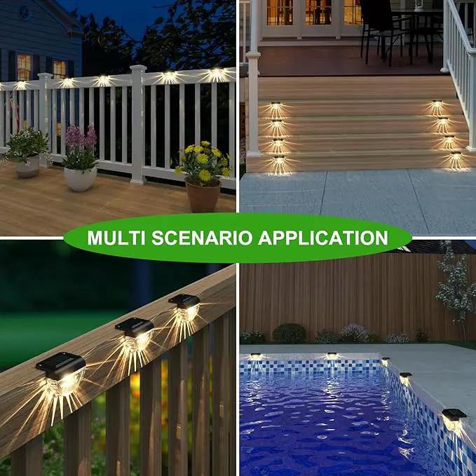 16 Pack Solar Deck Lights Outdoor, Solar Step Lights Waterproof for Outside, Yard, Patio, Garden, Pool, Railing, Stairs, Fence (Warm White) by GreenHaven Gardens