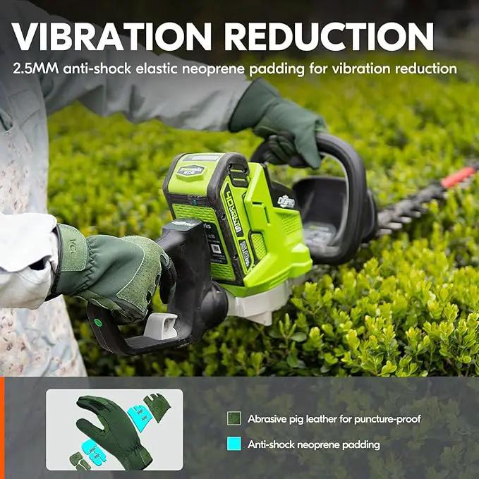 Vgo... 1-Pair Ladies' Synthetic Leather Gardening Gloves, Puncture-proof, Thornproof, Durability & Anti-shock Work Gloves, Touchscreen (Size S, Green, SL7471) by GreenHaven Gardens
