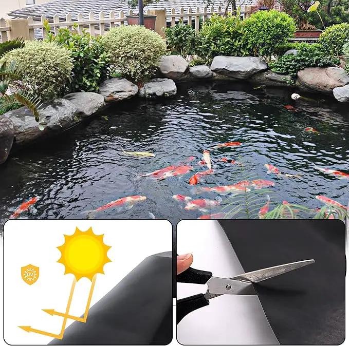 20 x 25 FT Pond Liner, 20 Mil Fish Pond HDPE Liner, Pond Liners for Outdoor Ponds, Koi Ponds, Garden Fountain, Waterfall by GreenHaven Gardens