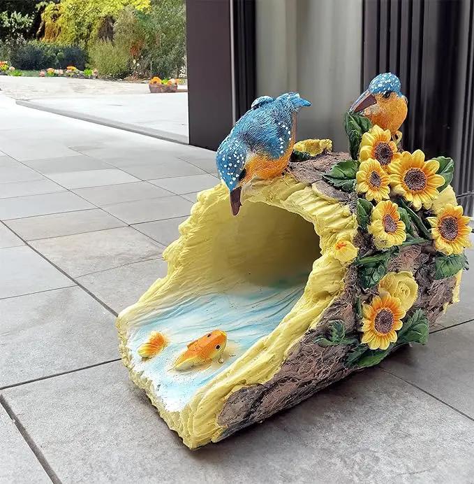Hummingbird Gutter Extender Diverter, Decorative Downspout Extensions, Splash Block, Eco-Friendly Resin, 3"x4" Downspouts, Unique Garden Statue Ornament, Ideal Outdoor Decor Gift by GreenHaven Gardens