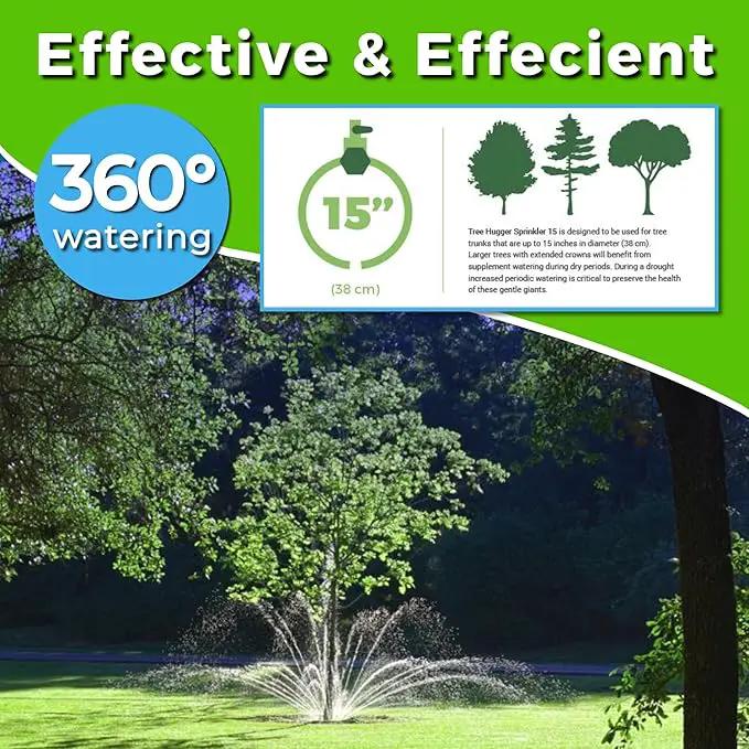 Tree Sprinkler with 360° Outward Direction | Water Sprinkler for Trees That Reaches The Nutrition Zone for Tree Root Watering (15") by GreenHaven Gardens
