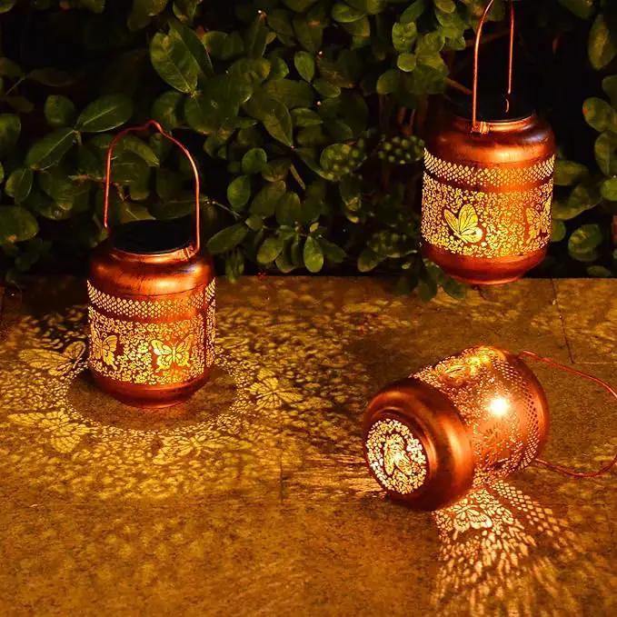 Outdoor Solar Lantern Decorative Waterproof Solar Lights for Yard, Patio, and Garden (Butterfly ) by GreenHaven Gardens