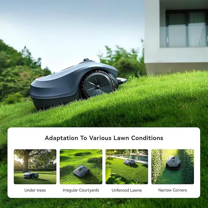 Neomow X Pro Robot Lawn Mower, Perimeter Wire Free for 1.5 Acres 3D LiDAR SLAM+Vision Mapping Robotic Lawnmower, No RTK Station Required, AI Accurate Obstacle Avoidance, App Control, Anti-Theft by GreenHaven Gardens
