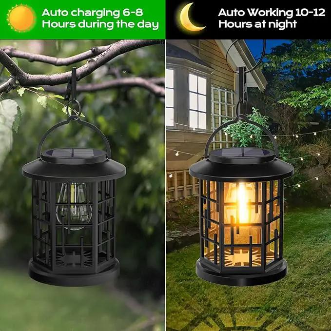 Solar Lanterns Outdoor Waterproof, Outdoor Solar Lights for Garden, Patio Yard Party Outdoor Decor, 2 Pack by GreenHaven Gardens