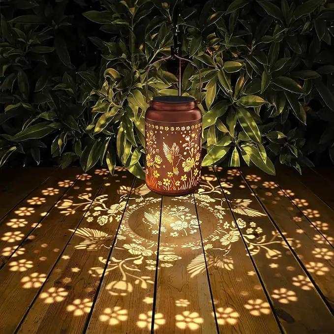 Solar Lanterns Outdoor Waterproof Hummingbird Garden Decor Gifts for Women Mom Grandma Mothers Day Gifts Hanging Solar Lights Metal Solar Decoration Outside for Yard, Backyard, Patio Deals by GreenHaven Gardens