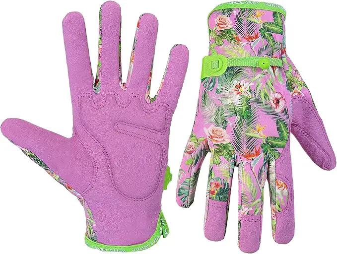 HANDLANDY Women Safety Work Gloves Utility Touch Screen Working Grip Glove for Yardwork Gardening Breathable Mechanic Gloves by GreenHaven Gardens
