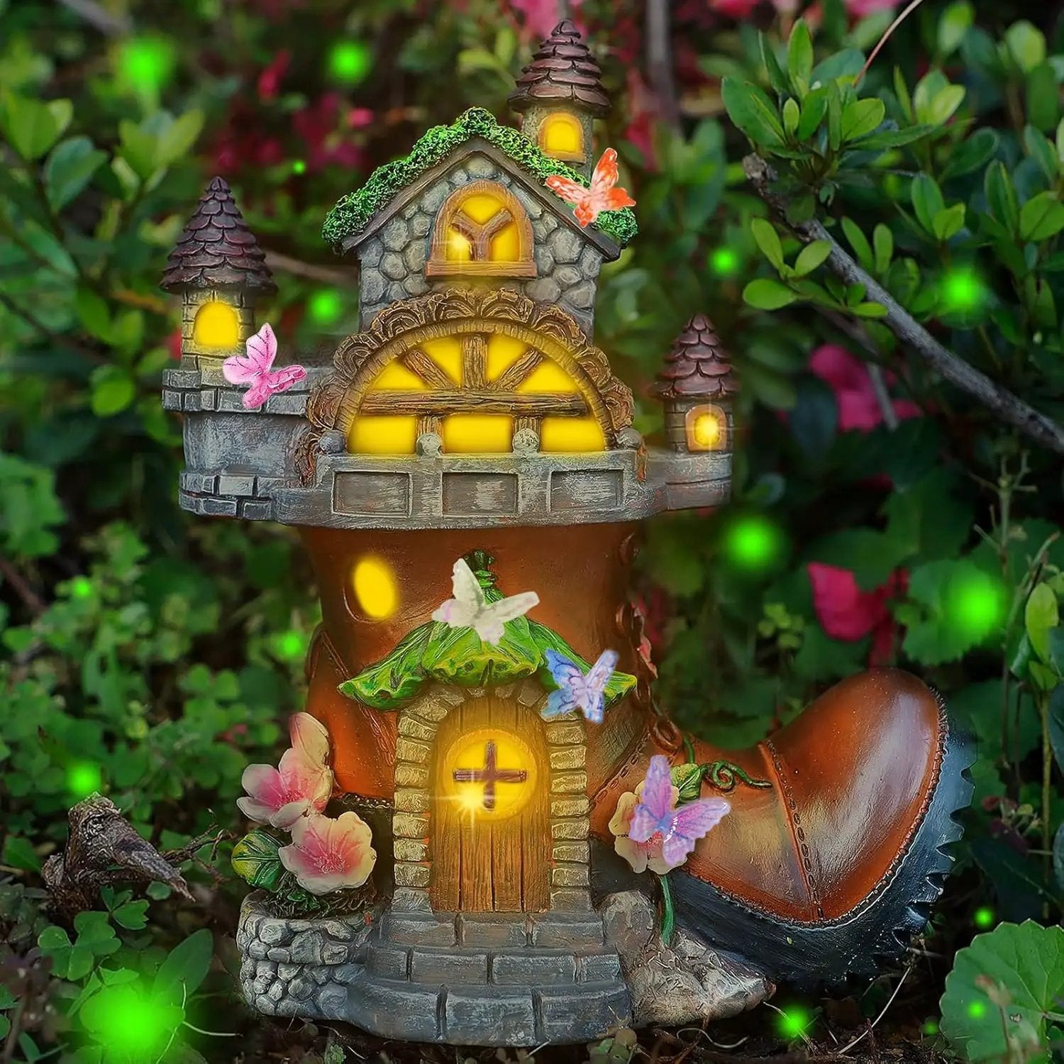 60Pcs Mini Resin Butterflies, Miniature Dollhouse Accessories Tiny Butterflies for Crafts, Mini Resin Animals Figurines for DIY Fairy Garden Dollhouse Micro Landscaping Decoration by GreenHaven Gardens