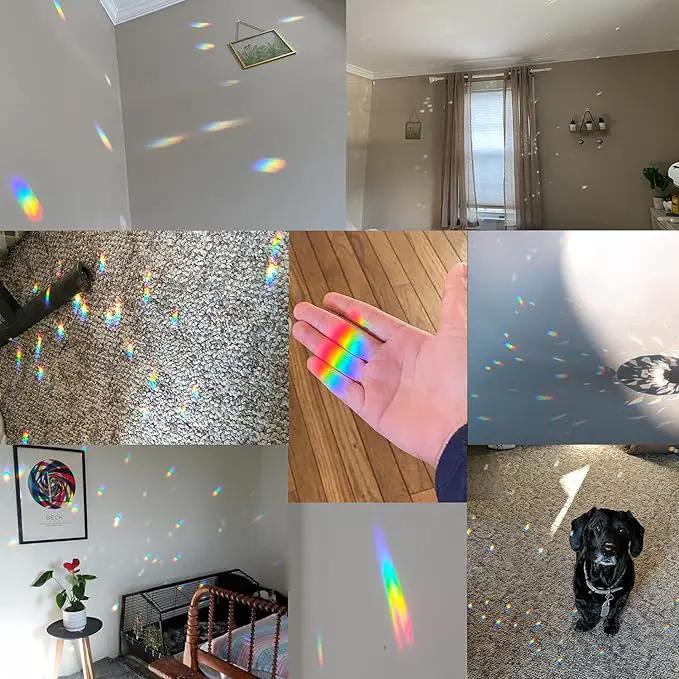 Clear Crystal Suncatcher Ball Prism Glass Sphere Faceted Gazing Ball Rainbow Maker Window Prisms Suncatcher for Window, Sun Catcher(150mm/5.91inch) by GreenHaven Gardens