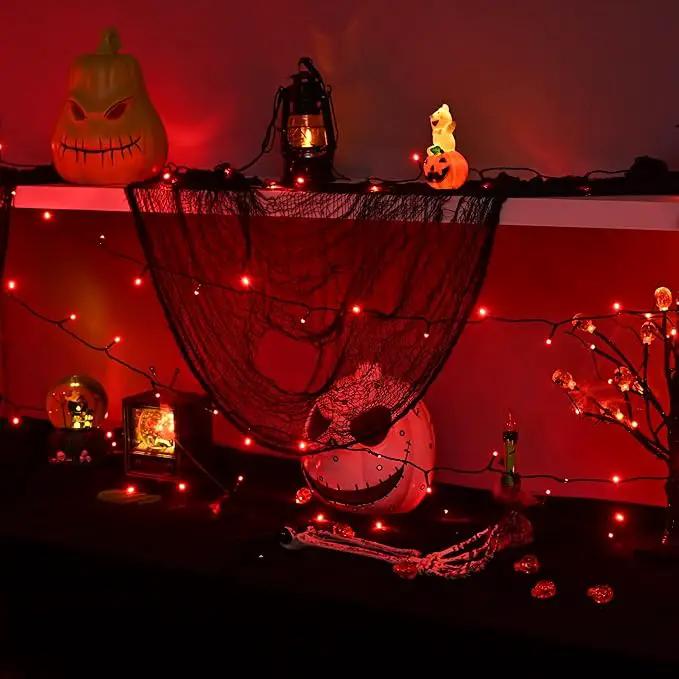 600 LED Halloween Lights, 216 FT Waterproof String Lights With 8 Lighting Modes for Outdoor Party, Yard, Garden Decoration (Red) by GreenHaven Gardens