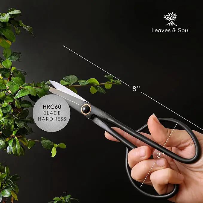 Professional Bonsai Slim Scissors | Pruning Shears for Trimming Plants | Japanese Gardening, Bonsai Tools | Garden Scissors by GreenHaven Gardens