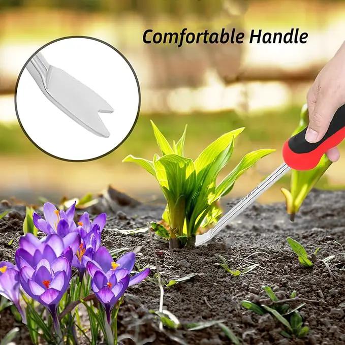 Weed Pulling Tool Weeding Tool with Ergonomic Handle, Stainless Steel Weed Tool Garden Hand Weeder Tools for Lawn Farmland Gardening Gift by GreenHaven Gardens