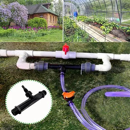 Irrigation Venturi Fertilizer Injector，G1/2inch Garden Irrigation Tube Fertilizer Mixer Injector for Garden Irrigation, Agricultural Injection Irrigation System by GreenHaven Gardens