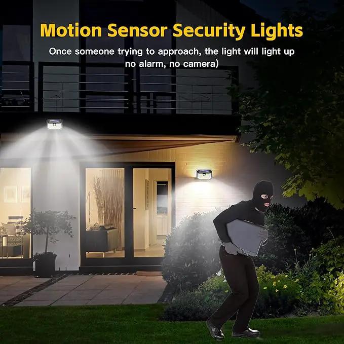 Solar Lights Outdoor Motion Sensor, 178 LED 300LM Waterproof IP65, Wall Mounted Security Light with 3 Modes, 270° Wide AngleWide Angle, Solar Powered for Garden, Yard, Patio, Front Door(4Pack) by GreenHaven Gardens