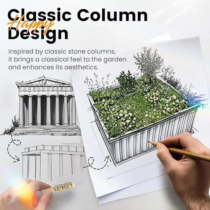KING BIRD Galvanized Raised Garden Bed with 2 Installation Methods for DIY, 101" x 36" x 18" Heightened Planter Kit Box Outdoor for Deep-Rooted Vegetables, Flowers, Green by GreenHaven Gardens