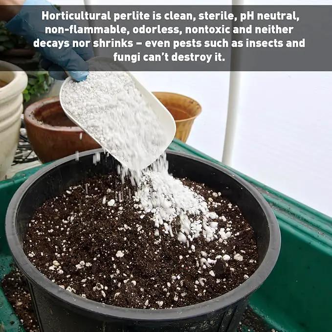Norcal Perlite Horticultural Perlite Organic Certified Premium Screened Coarse – Garden Indoor Outdoor Plants – Soil Additive Better Aeration and Drainage - 2 Cubic Feet (62 Quarts) 1 Bag by GreenHaven Gardens