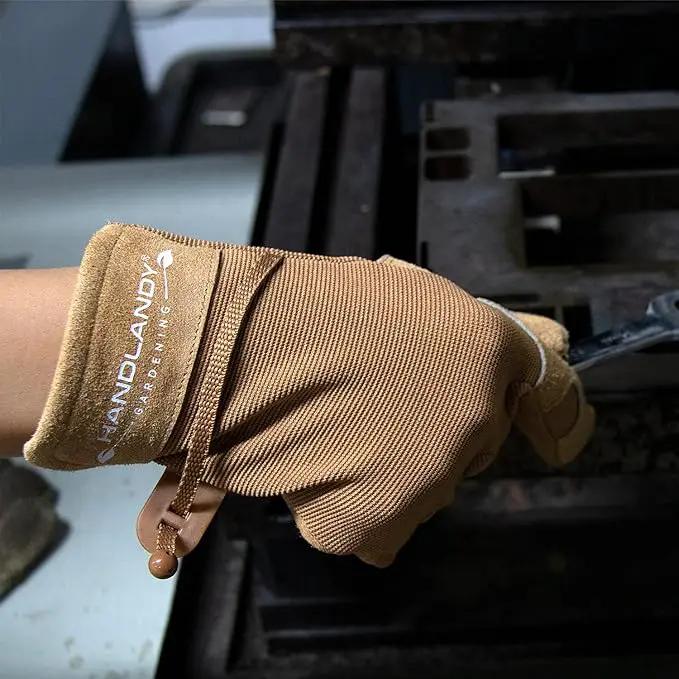 HANDLANDY Women Safety Work Gloves Utility Touch Screen Working Grip Glove for Yardwork Gardening Breathable Mechanic Gloves by GreenHaven Gardens