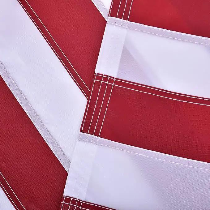 American Flag Pole Sleeve-American Flags for Outside 3x5 (Pole Not Included), Embroidered Stars, Sewn Stripes, UV Protected, American Flag Banner by GreenHaven Gardens