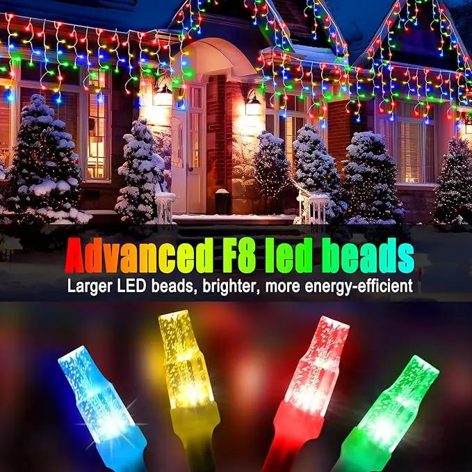 49FT 450LED F8 Upgraded Christmas Lights Decorations - 8 Modes Waterproof Outdoor Fairy String Lights With Memory and Timer - Plug-in for Holiday, Party, Wedding, Home, Roof by GreenHaven Gardens