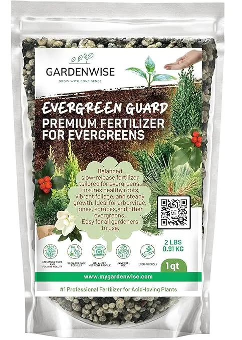 Evergreen Fertilizer – All-Purpose Granular Plant Food for Outdoor Trees and Shrubs, Azaleas, Magnolias, Pines & Arborvitae – Slow-Release Formula (1/2 Quart) by GreenHaven Gardens