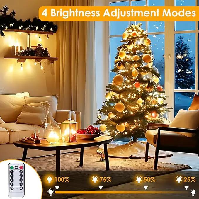 Extra Long 99Ft 300 LED Fairy Lights Plug in with Remote, Waterproof String Lights Outdoor & Indoor 8 modes with Timer, Twinkle Light for Girl's Room Garden Birthday Christmas Decorations (Warm White) by GreenHaven Gardens