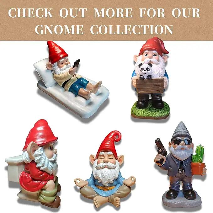 Fantasy Dragon Gnome Garden Statue - 6.8" Weatherproof Resin Garden Gnome with Baby Dragon, Unique Outdoor & Indoor Decor, Handcrafted Yard Art, for Fantasy Lovers & Gardeners by GreenHaven Gardens