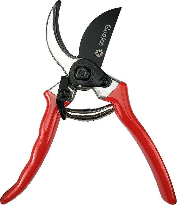 gonicc 8" Professional Sharp Bypass Pruning Shears (GPPS-1002), Tree Trimmers Secateurs,Hand Pruner, Garden Shears,Clippers For The Garden, Bonsai Scissors, Loppers by GreenHaven Gardens