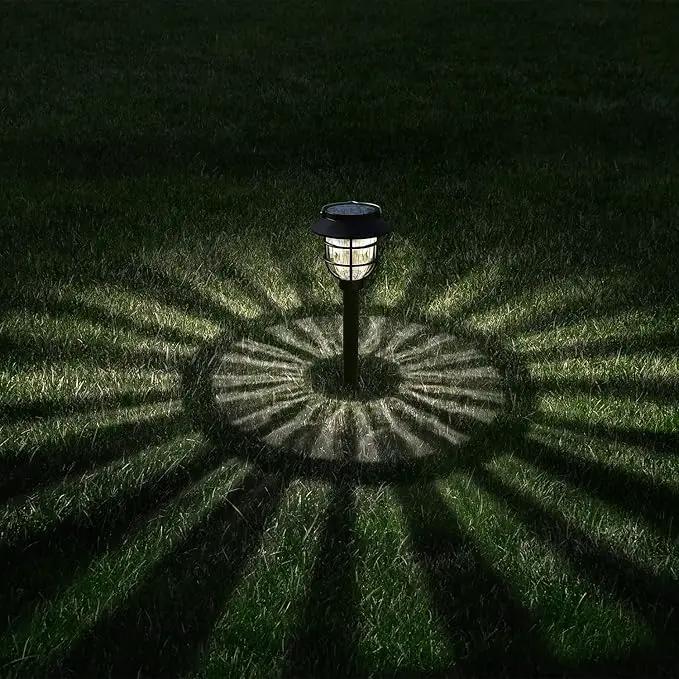 6 Pack Solar Pathway Lights Outdoor - Bright Solar Powered Garden Lights with Warm White LED, Auto On/Off Waterproof Path Lights Decorative, Landscape Lighting for Yard Patio Walkway Driveway by GreenHaven Gardens