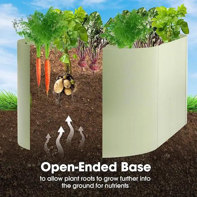 Worth Garden Heavy Duty Galvanized Steel Raised Garden Bed Kit with Powder Coated Olive Green Finish - 48" L. x 24" W. x24 H. - Metal Planter Box for Vegetables, Flowers, Herbs - Outdoor Gardening by GreenHaven Gardens