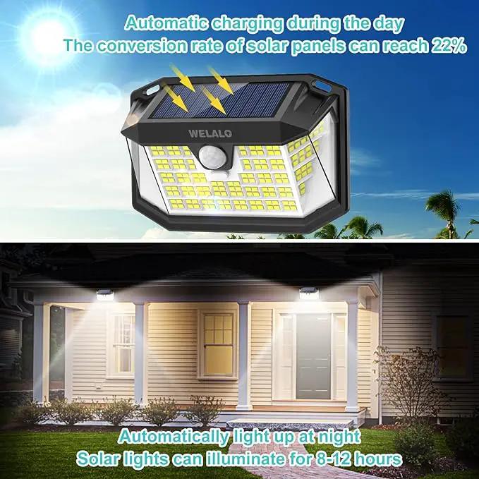WELALO Solar Motion Lights Outdoor by GreenHaven Gardens