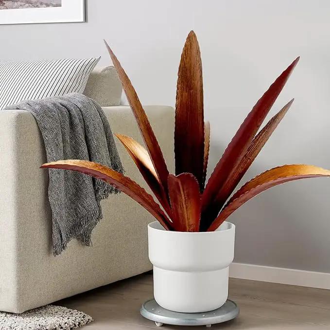 DIY Metal Agave Plant Art Yard Tequila Art Sculpture, Tequila Rustic Garden Sculpture Statue Outdoor Decor,Agave Metal Plants for Yard, Garden Lawn Ornaments (9 Leaves -Yellow) by GreenHaven Gardens