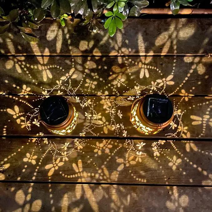 Mothers Day Gifts, 4 Packs Dragonfly&Hummingbird Solar Lantern Lights Outdoor Decor, Hanging Waterproof Metal Decorations, Landscape Lights for Garden Patio Yard Lawn Backyard Front Porch by GreenHaven Gardens