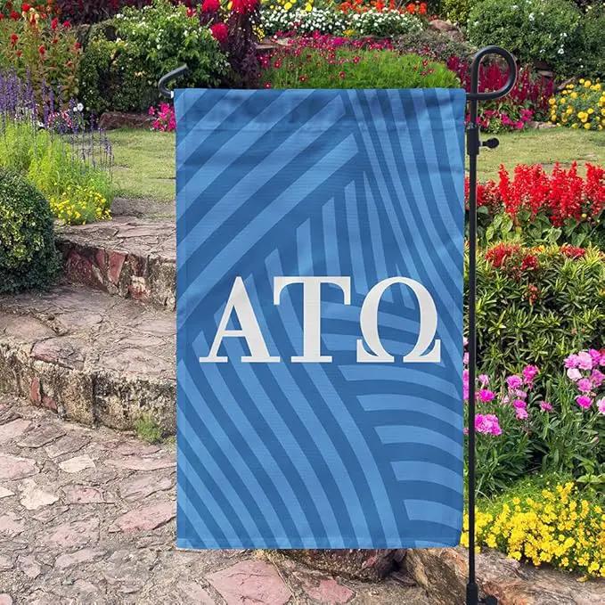 Alpha Tau Omega Licensed Flag Garden 12x19 inches Flag Banner Yard Decor Outdoor Decoration (Alpha Tau Omega #4) by GreenHaven Gardens