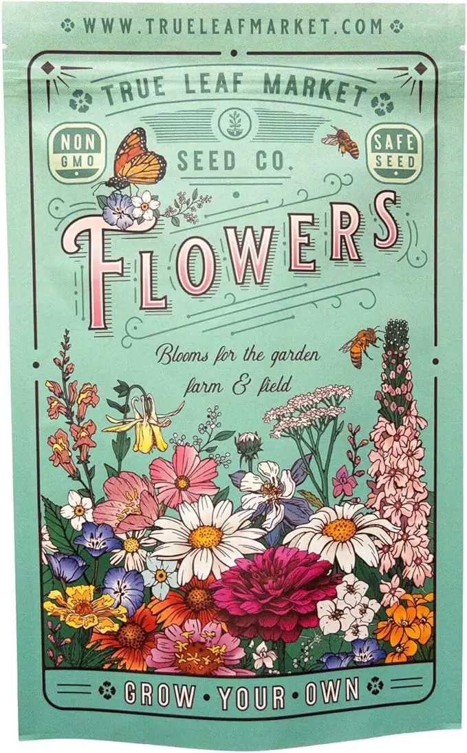 Pacific Northwest Wildflower Seeds - 1 Lb ~640,000 + Non-GMO Seed - 25 Varieties Including Poppy, Larkspur, Daisy & More - Pollinator Mix for Planting Outdoors by GreenHaven Gardens