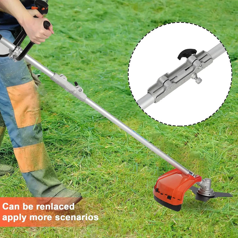 Gas Weed Wacker Cordless 2 in 1 String Trimmer, 52cc 2 Cycle Weed Eater with Anti-Slip Handle Brush Cutter Garden Tools Edger Lawn Tool (Orange) by GreenHaven Gardens