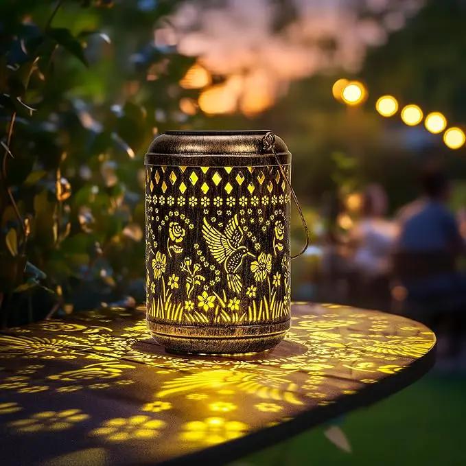 Solar Lanterns Outdoor Hanging Waterproof,Hummingbird Garden Decor Gifts for Women Mom, Solar Lights Metal Fall Decoration Outside for Yard, Patio,Garden,Backyard,Porch by GreenHaven Gardens