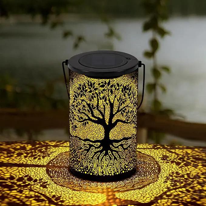 Solar Outdoor Lanterns Waterproof Hanging, Tree of Life Decorative Light Christmas Thanksgiving Birthday Gifts for Women Mom Grandma, Garden Decor for Garden Patio Yard Lawn Backyard Front Porch by GreenHaven Gardens