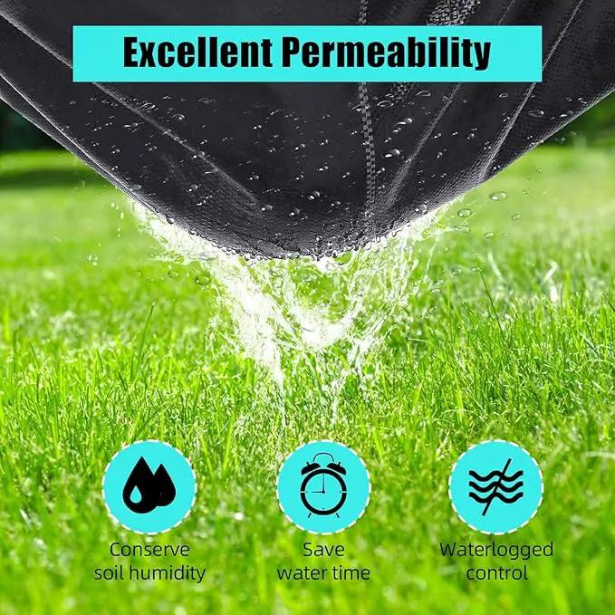 6 Ft x 300 Ft Heavy Duty Weed Barrier Landscape Fabric, 3.2Oz Professional Grade Weed Barrier Fabric for Gardening, Erosion Control & Construction, Durable Polypropylene Ground Cover by GreenHaven Gardens