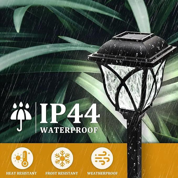 GIGALUMI Solar Lights Outdoor Waterproof, 6 Pack LED Solar Garden Lights, Solar Lights for Outside, Garden Decor for Yard, Patio, Landscape, Planter, Walkway (Cold White) by GreenHaven Gardens