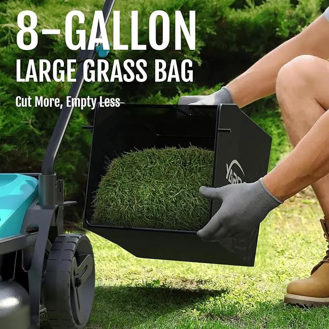 (2025 Model) YARDCARE 36V Brushless Cordless Lawn Mower with 2X4.0Ah Batteries, LED Display Screen, Electric Lawnmower with 5-Position Height Adjustment, 8 Gallon Grass Bag, Charger by GreenHaven Gardens