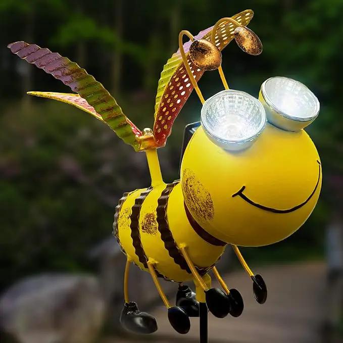 Bee Garden Decor - Add A Touch of Whimsy to Your Outdoor Living Space with This Bumble Bee Metal Yard Art - Bee Yard Decor by GreenHaven Gardens