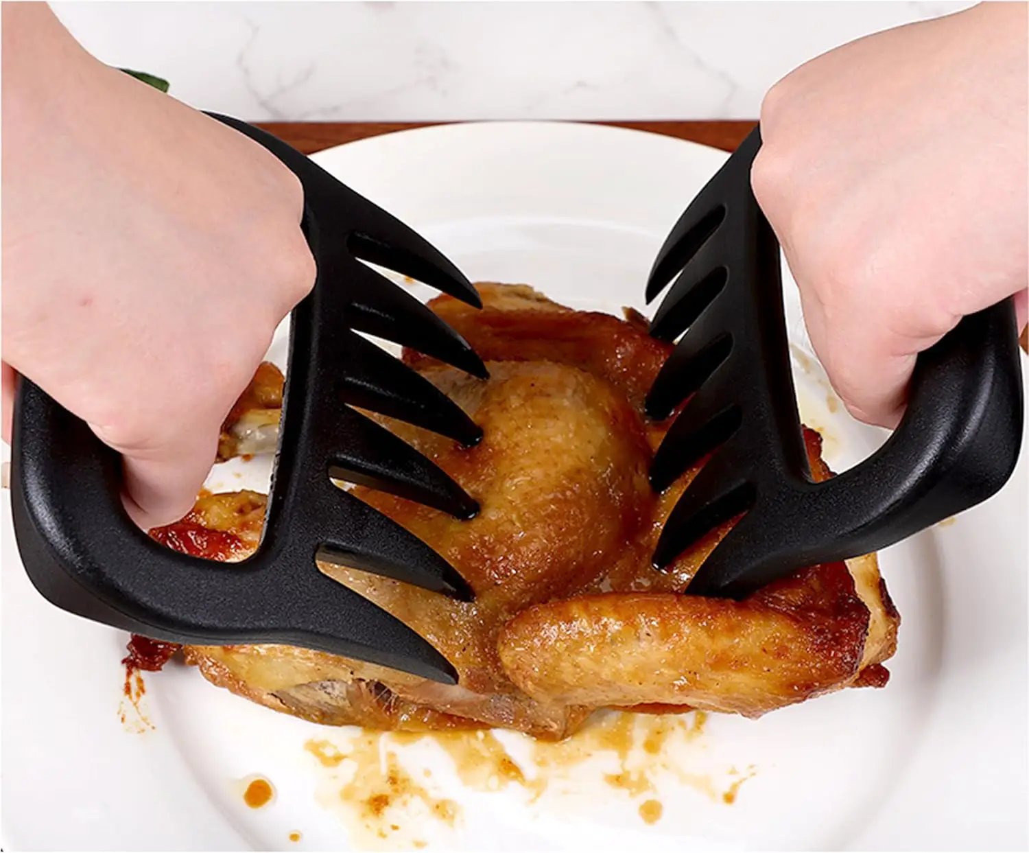 Meat Shredder Claws - Bear Claws for Shredding Meat - Claws for Pulled Pork, Chicken Shredder Tool - Perfect for BBQ Gifts, Easily Lift, Handle, Shred, and Cut Meats - Heat Resistant (Black) by GreenHaven Gardens