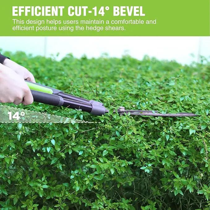 WORKPRO Garden Hedge Shears, 23" Manual Hedge Clippers, Professional Bush Cutter, Gardening Pruners Scissors, Hedge Trimmers, Shears Gardening Tools for Pruning Borders & Shrubs by GreenHaven Gardens
