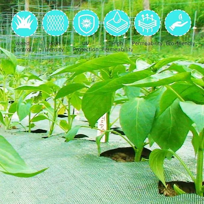 6.5 Ft x 300 Ft Heavy Duty Weed Barrier Landscape Fabric, 3Oz Professional Grade Weed Barrier Fabric for Gardening, Erosion Control & Construction, Durable Polypropylene Ground Cover by GreenHaven Gardens