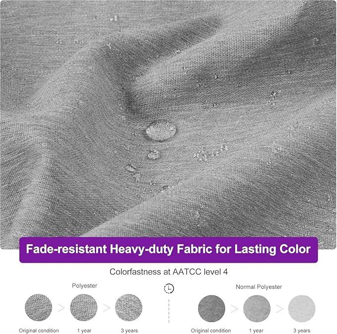 PURPLE LEAF 9' X 12' Left-right Tilting Outdoor Patio Umbrella Swivel Offset Cantilever Heavy Duty Rectangle Aluminum Umbrella with UV Resistant for Deck Pool Patio Backyard, Pebble Grey by GreenHaven Gardens