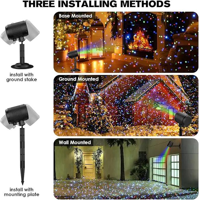 Christmas RGB Laser Projector Lights - Waterproof Indoor/Outdoor for Home, Yard & Garden Decoration by GreenHaven Gardens
