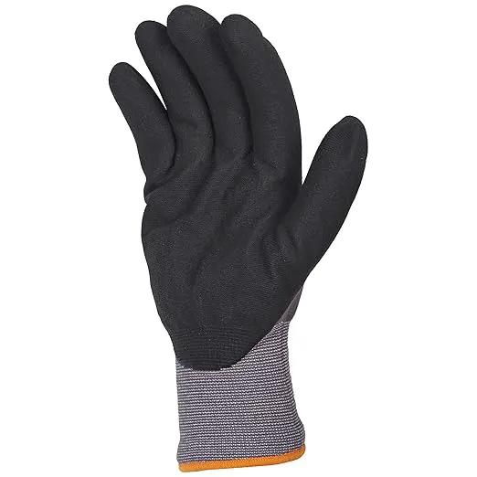 Amazon Basics Micro-Foam Nitrile Coated Work Gloves, Nylon Liner Fiber, Touch Screen, Grey, 11/XXL, 12-Pair by GreenHaven Gardens