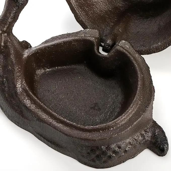 Cast Iron Key Hider, Snail Hide-a-Key Holder, Outside Spare Key Hider Figurine, Small Snail Garden Statues Ornament, Decorative Jewelry Trinkets Box for Ear Studs Rings Paper Clips by GreenHaven Gardens